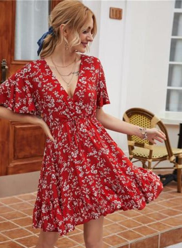 Short boho dress